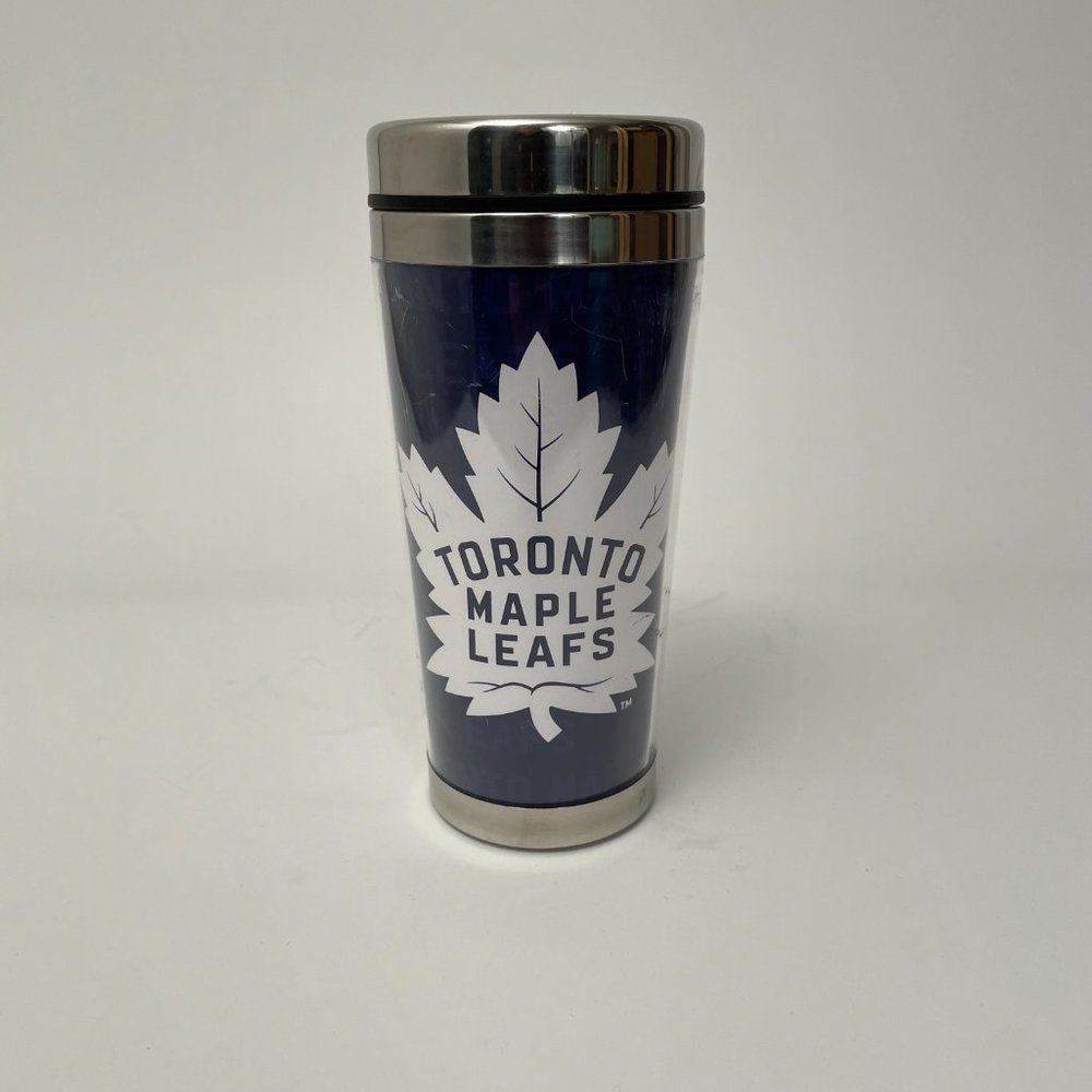 Toronto Maple Leafs Insulated Thermal Travel Mug Coffee Cup NHL